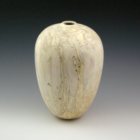 Marbleized Maple Vessel, #288, 10 1/4"H x 7"D, Water-Poly Finish