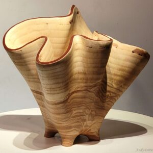 Wavy Oak Bowl